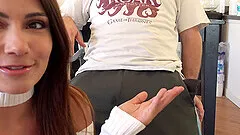 For Adria Rae the best way to finish her sex tour is a facial