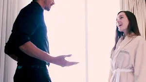 Interracial MMF threesome with adorable girlfriend Charlotte Star