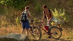picnic in the wild nature is memorable sex adventure for horny dude