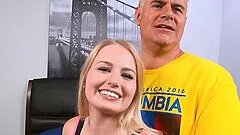 after hard fuck Scarlett Sage enjoys amazing facial by her friend