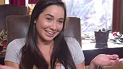 Busty beauty Karlee Grey forced to cum with toys while tied up
