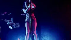 After striptease show Monique Alexander gets her pussy fucked by a dude