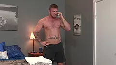 Tattooed dude pleases a horny friend by fucking his tight butt