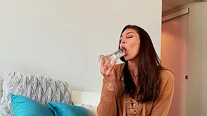 Stunning pornstar Bella Rolland enjoys drilling her cunt with toys