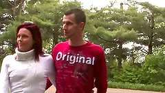 outside sex and blowjob in the forest are fantasies of horny Kylee