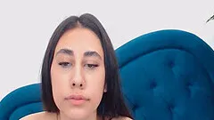 Very beautiful sexy babe with hot natural tits fucked her pussy hard using her toy