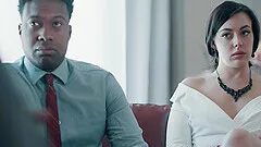 Whitney Wright enjoys interracial fuck with handsome black dudes