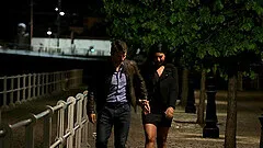 Horny mature slut Mariska sprayed with cum in an interracial gangbang