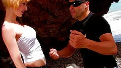 Blonde with tattoos gets her pussy destroyed