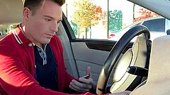 Teen gay couple spray cum all over each other after a wild fuck