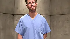 Tattooed dude got tied up and punished with different toys