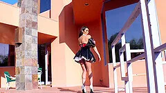 nothing is better for Christiana Cinn than a facial after amazing doggy