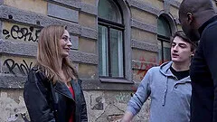 Interracial group sex is the favorite sex game for Luca Bella