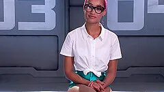 Slim cutie Skin Diamond enjoys drilling her pussy with different toys