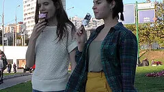 Horny teen lesbian couple Ole Nina and Lucy give each other an orgasm