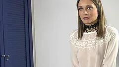 Slim cutie Valentina Bianco moans while bouncing on a big stiff dick