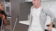 Interracial cum swapping threesome with Joslyn James and Noemie Bilas