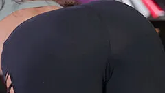 Long haired sporty slut Monique Alexander gets cum splattered on face