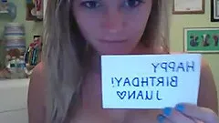 Horny Blonde Fucks Her Sweet Beaver With Her Toy