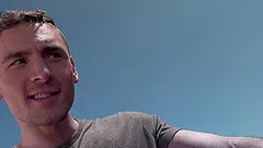 Blonde teen gay couple spray each other with cum at a hotel room