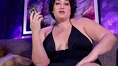 Mature BBW with a pierced nose Mimosa stuffs her juicy pussy with toys