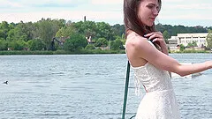 Amateur teen cutie Nelya gets a huge sticky facial