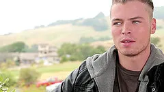 Muscled teen gay dude masturbates and stuffs his ass with a dildo