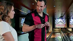 Public outdoor doggy fuck with Britney Amber ends with a huge cumshot