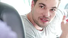 Tattooed teen macho gay dude gets his cock sucked and fucks his man