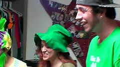 Zoe Wood swallows a cumshot at an extreme college orgy party