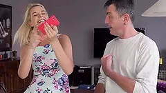 Nikki tries cock of lovers father because wants experience
