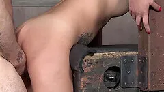 Mouth stuffed with cock and pussy with toys for tied up Sophia Grace