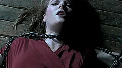 Teen blonde beauty Ashley Lane chained up and pussy abused