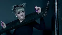 Brunette submissive whore Alex More loves being abused and used