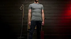 White teen gay dude enjoys his abuse in a hardcore bondage session