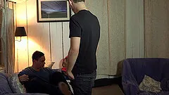 Teen gay man gets pumped with cock and cum from his older boyfriend