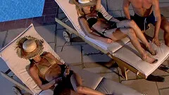 Kristi Lust and Aliz ass fucked in an outdoor foursome hardcore