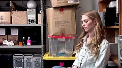 Blonde teen cutie Lana Sharapova gets a facial at a warehouse