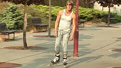 Teen blonde gay couple lick cum off of each other after a wild fuck