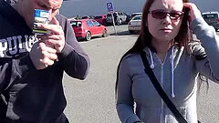 Jennifer remained in the car when he pulled his massive dick out