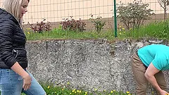 Blonde babe picked up on the street and rides a cock in a car