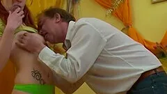 He sticks in some anal toys and his cokc into her asshole