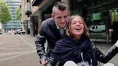 Perfect teen blonde babe Alessandra Jane gets a body cumshot