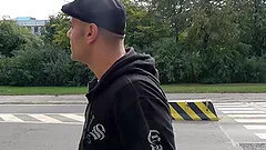 Blonde MILF Kamila picked up on the street and fucked in a car