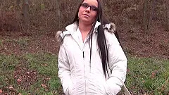 Hitchhiking babe Wendy gets picked up and pussy fingered in a car