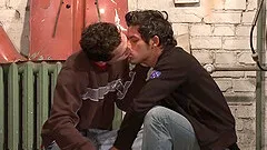 Teen Latino gay couple in a sensual ass fuck scene