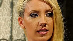 Sophia Grace and her submissive cuckold share a cock and a cumshot