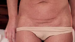 Blue eyed mature MILF Franny gets a huge facial after a hard fuck