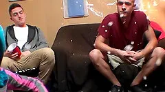 Maddy Rose and Piper Perri share cum at a college party