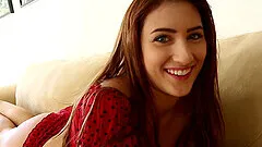 Close up POV blowjob from redhead gorgeous babe Addison Ryder